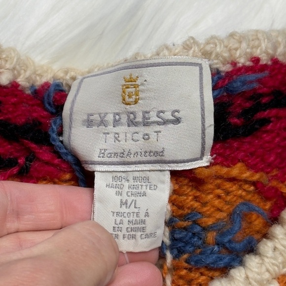 Vintage Express Tricot Hand Knitted Sweater - Picture 3 of 6
